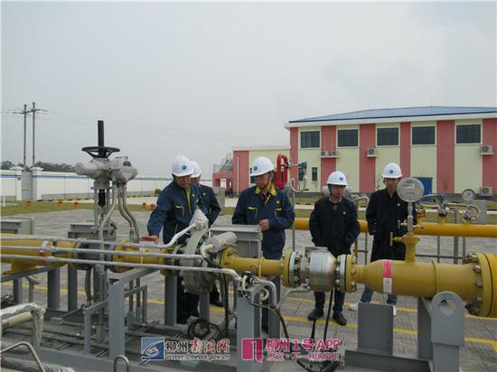 广西天然气支线管网项目柳江天然气支线管道投产运行