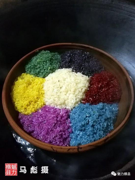 七色糯米饭|马彪