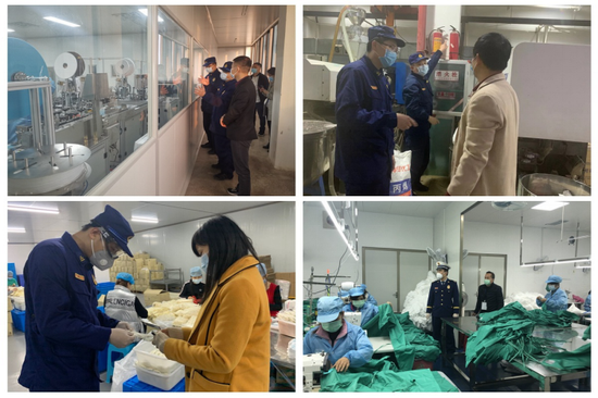 各大队对返厂复工企业开展服务指导