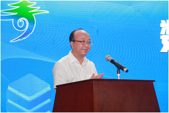 青秀区委书记唐小若讲话(青秀区融媒体中心供图 拍摄:邓冰)