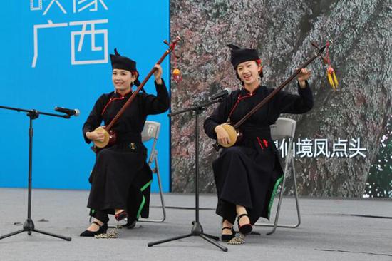2017东博会文化展打造广西旅游饕餮盛宴(图3) 现场活动精彩纷呈 图:刘洋