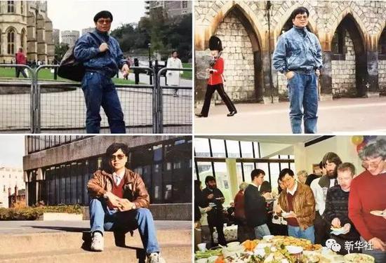 黄大年在英国留学期间(资料照片)