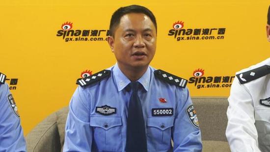 贵港市公安局党委副书记、副局长 莫一格 接受采访