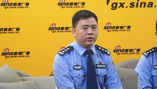 玉林市公安局党委副书记、副局长 陈立安 接受采访