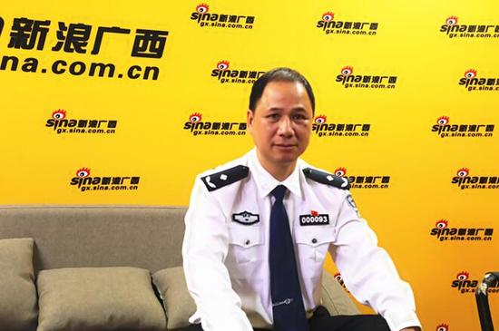 广西公安厅经侦总队副总队长李泽进 接受采访