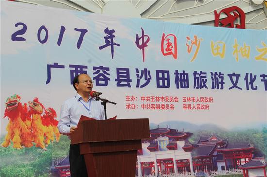 容县县委书记赵翔致辞