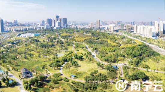 江南公园秋景。