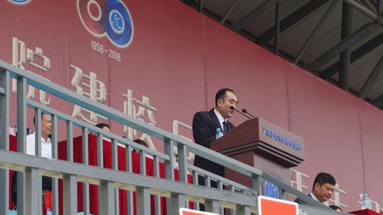 广西交通职业技术学院院长程轮致辞并作主题演讲