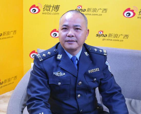 北海市公安局经侦支队法制大队陈辉大队长介绍北海市传销活动特点及打击传销的举措和成效