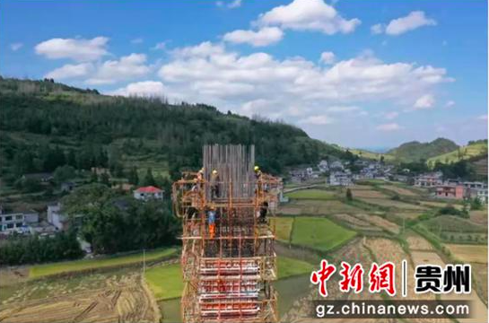 “贵金古”高速金沙段项目正在建设