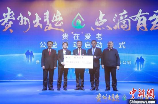 图为贵州省慈善总会接受700万元捐款。活动方供图