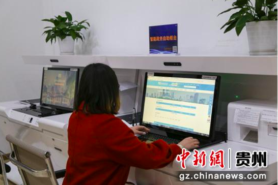 民众在贵州政务服务网上办事