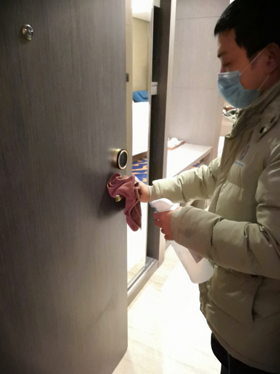 门把手消毒