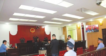 庭审现场。(都匀市人民法院供图)
