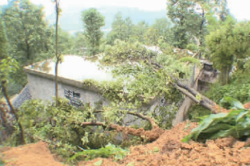山体滑坡现场