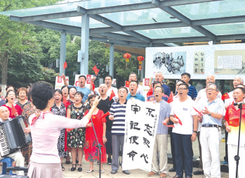 合唱现场。