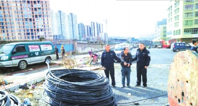 指认现场。