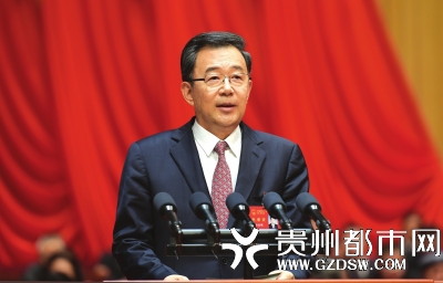 省委书记、省人大常委会主任孙志刚在省政协十二届三次会议上作重要讲话。 贵州日报当代融媒体记者杜朋城 摄
