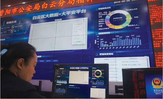 白云公安分局“大数据+大平安”平台。