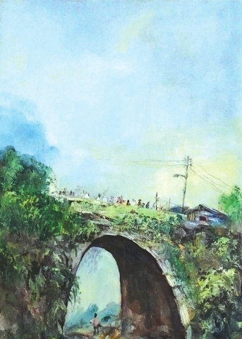 退休教授最爱画贵州 12年时间共创作600多幅贵州风景画
