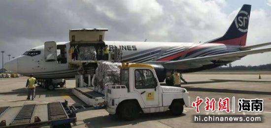 顺丰航空B737-300型货机。美兰机场供图