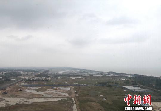 俯瞰海口江东新区。（资料图片）　尹海明　摄