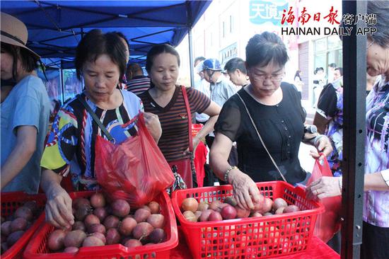 三亚上线海南爱心扶贫网并举办农产品大集，展出上百种特色农产品
