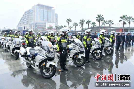 启动仪式现场。海南省公安厅供图