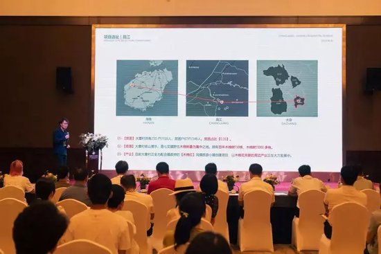 ●王巧讲演现场。独立建筑师王巧认为设计应该诚实面对场地一件件具体的事,综合场地现状、地域人文、自然环境等理性考量,合理有度的进行设计推演,最终呈现出克制却恰当的设计效果。 / 摄影:Simon©ZSDC