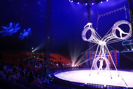 海花岛新春马戏团表演。