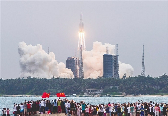 天和升空。乐凯供图