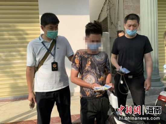 犯罪嫌疑人陈某裕被抓获 警方供图