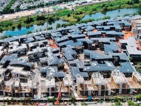 “海棠故事”项目施工现场（海棠区委宣传部供图）