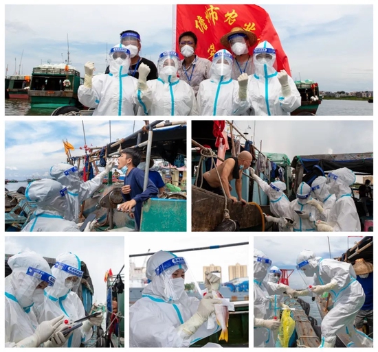 ▲海上抗疫先锋队&nbsp;&nbsp;邓祥平 摄