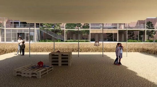 ●七叉小学改造项目设计效果图 / 图片由un- studio提供