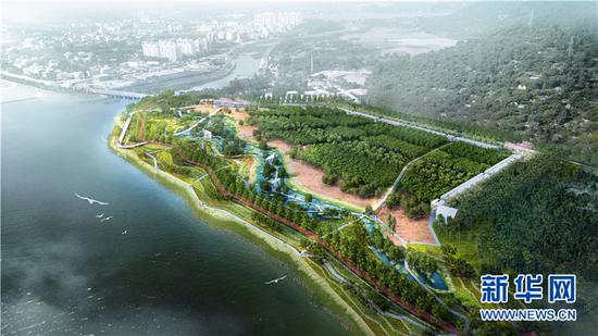 溪仔河口鸟瞰(效果图)新华网发