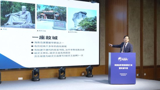 陈儒茂在海南自贸港招商推介会上推介昌江资源