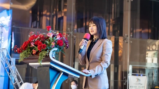 ▲三亚市蜈支洲岛旅游区副总裁冯超致辞