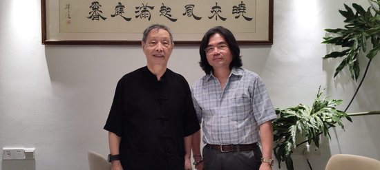 著名作家韩少功与加拿大中文作家燕飞