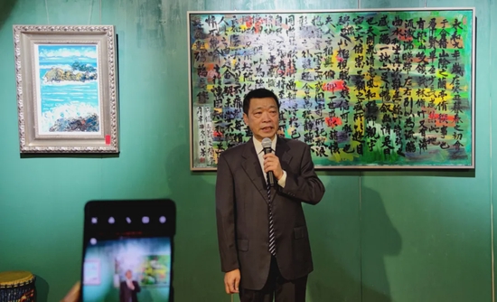 画展主人公李传芳致感谢词