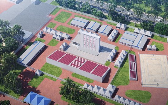 攀岩竞赛项目效果图。（场馆搭建以实际为准）