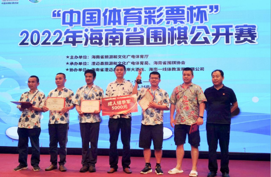 成人组第三名