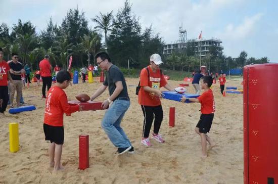 海南首个青少年腰旗橄榄球训练营开营，助力亲水运动季