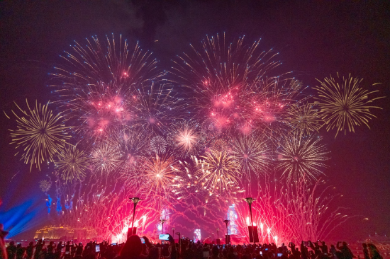 海花岛2022年迎新烟花盛宴