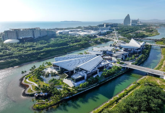 三亚国际免税城4A景区俯视全景