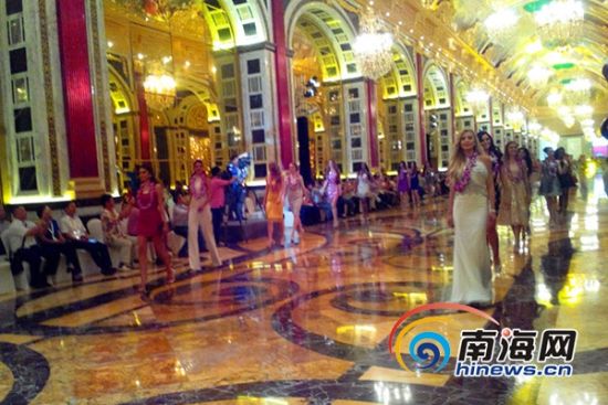三亚市举办世界小姐欢迎仪式(南海网记者 刘培远 摄)
