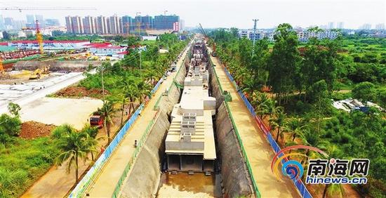 海口地下管廊建设 拍摄:陈元才