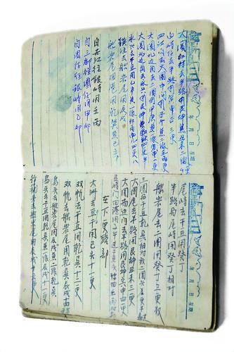 王书保一家世代传承的手抄本《更路簿》。海南日报记者宋国强摄