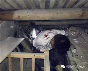 小偷被围堵在三楼角落 通讯员供图