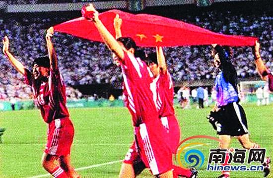 1996年亚特兰大奥运会女足半决赛，韦海英替补出场连进两球，为中国队赢得比赛。